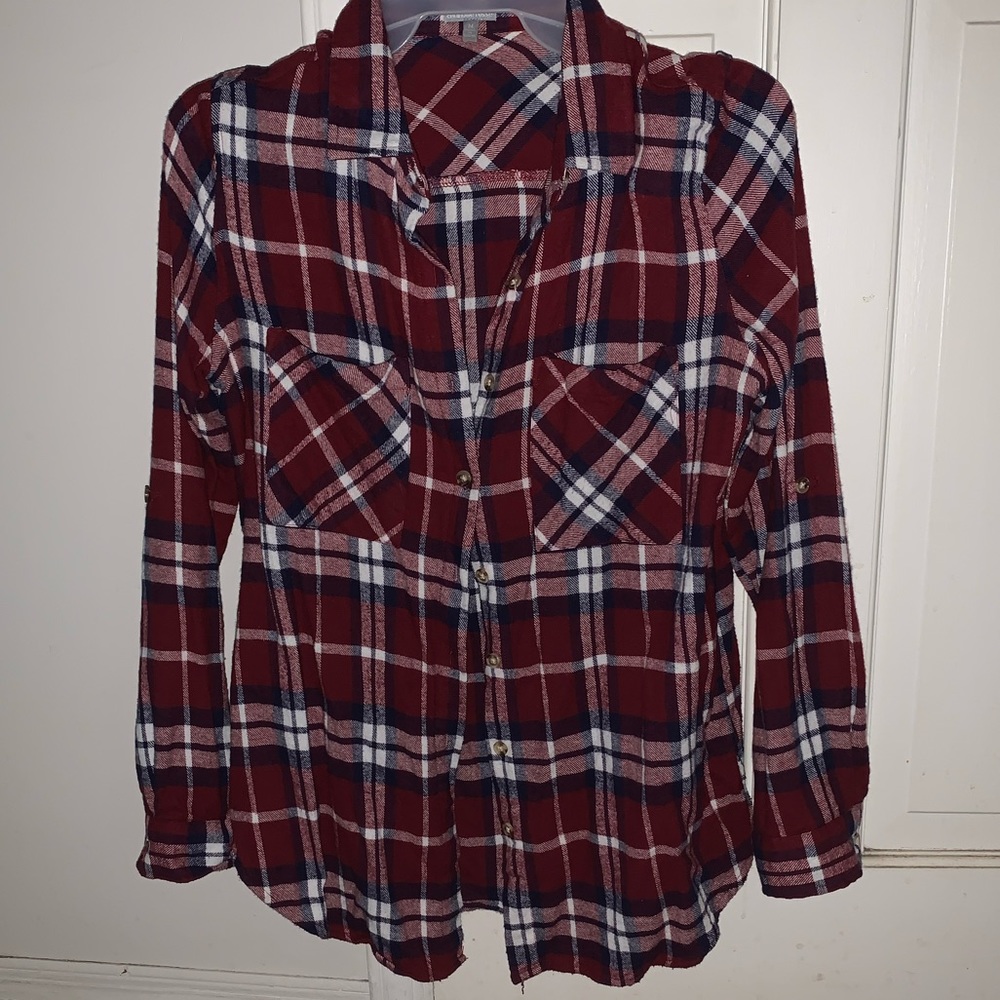 Red/maroon flannel